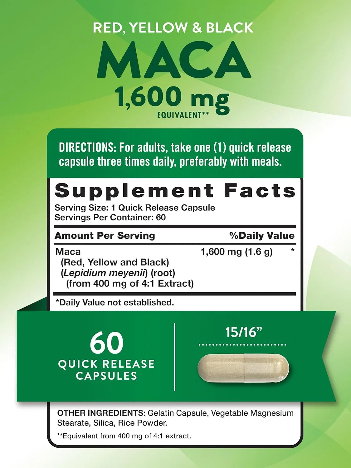 NATURE'S TRUTH - Nature's Truth Maca Root 1600Mg. 60 Capsulas - The Red Vitamin MX - Suplementos Alimenticios - {{ shop.shopifyCountryName }}