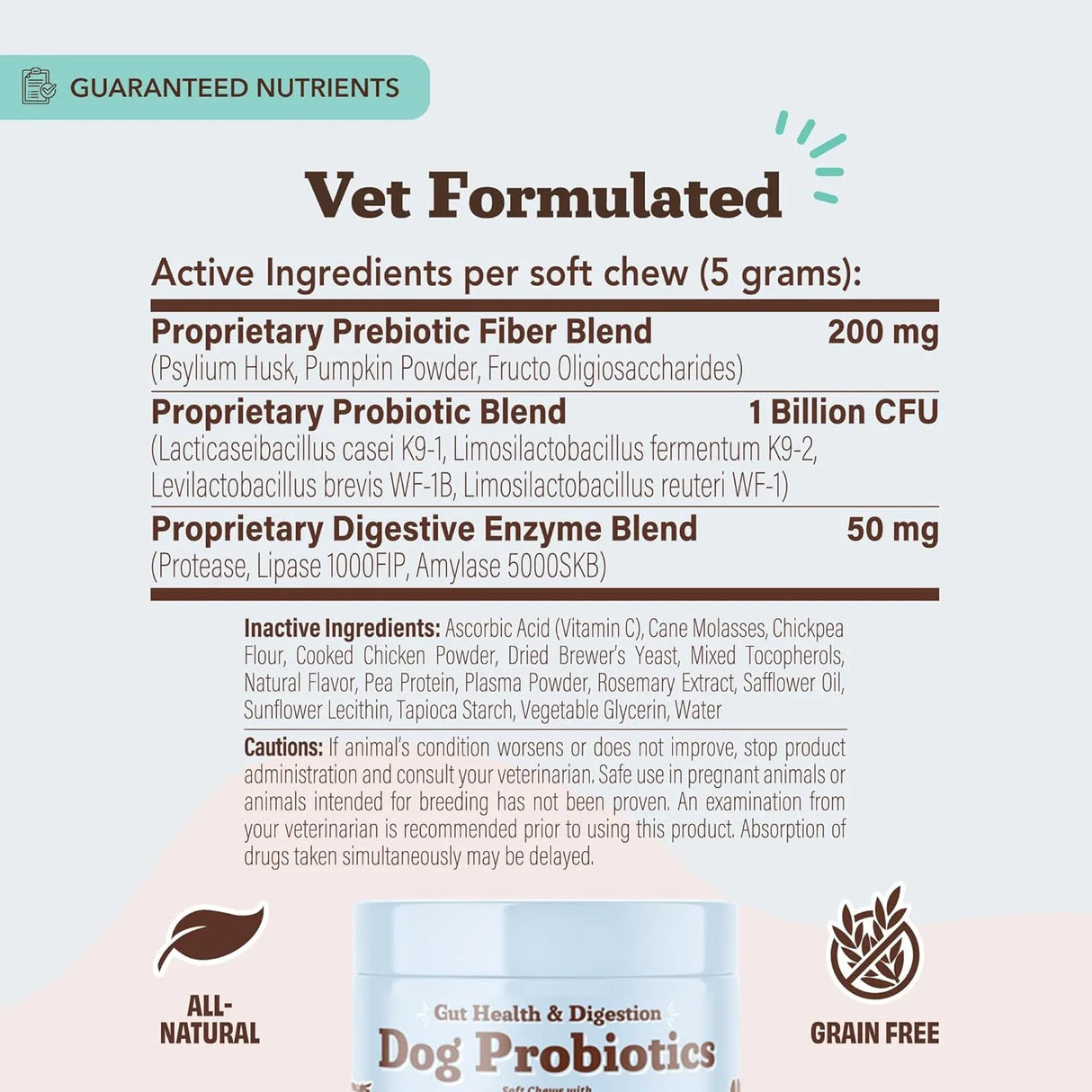 NATURAL DOG COMPANY - Natural Dog Company Probiotic Chews for Dogs Chicken Flavor 45 Masticables - The Red Vitamin MX - Probióticos Para Perros - {{ shop.shopifyCountryName }}