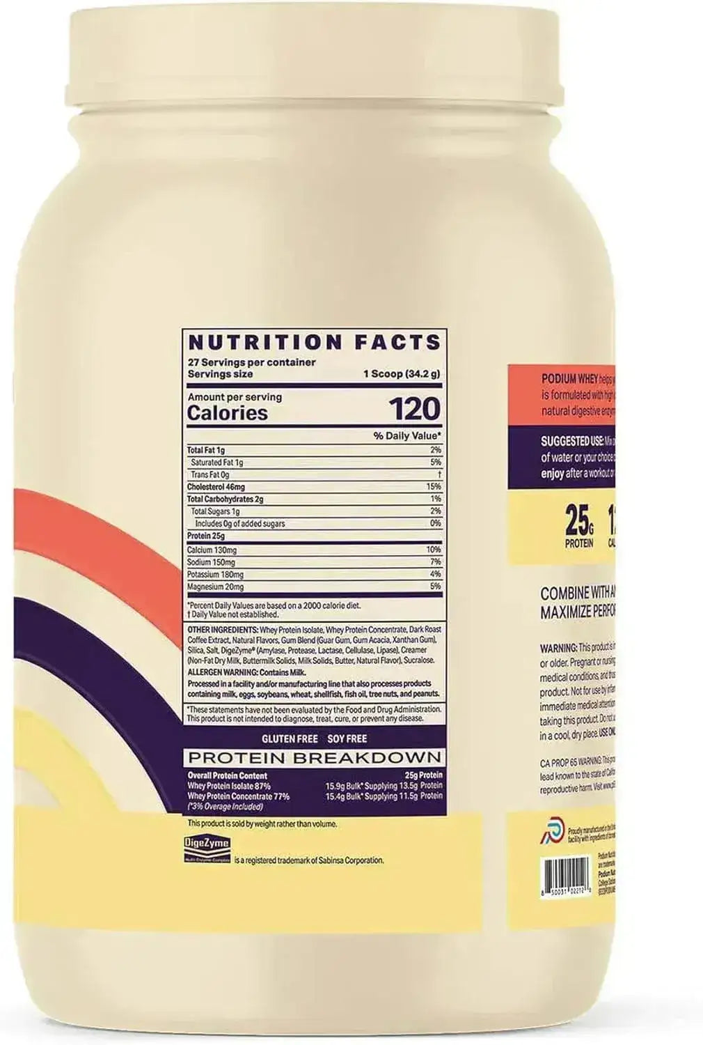 PODIUM NUTRITION - Podium Nutrition Whey Protein Powder 27 Servicios Coffee Ice Cream 924Gr. - The Red Vitamin MX - Suplementos Alimenticios - {{ shop.shopifyCountryName }}