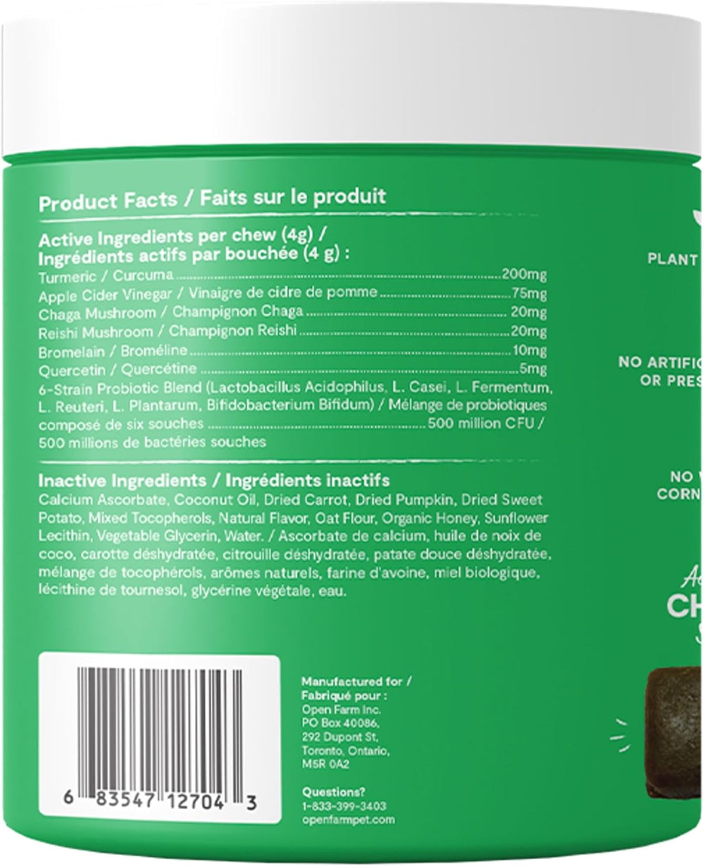 Open Farm Immune Chews 90 Masticables