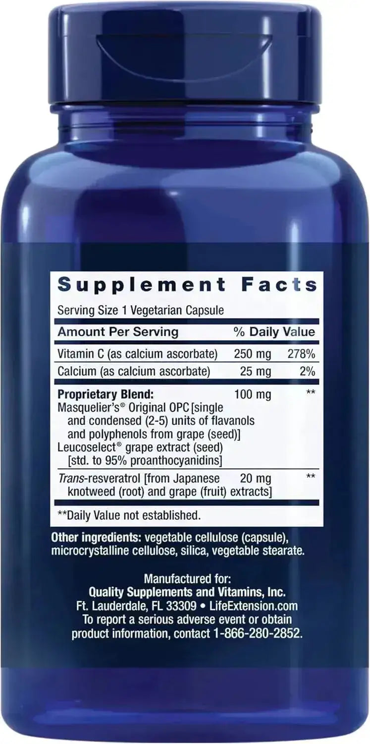 LIFE EXTENSION - Life Extension Grapeseed Extract 100Mg. 60 Capsulas - The Red Vitamin MX - Suplementos Alimenticios - {{ shop.shopifyCountryName }}