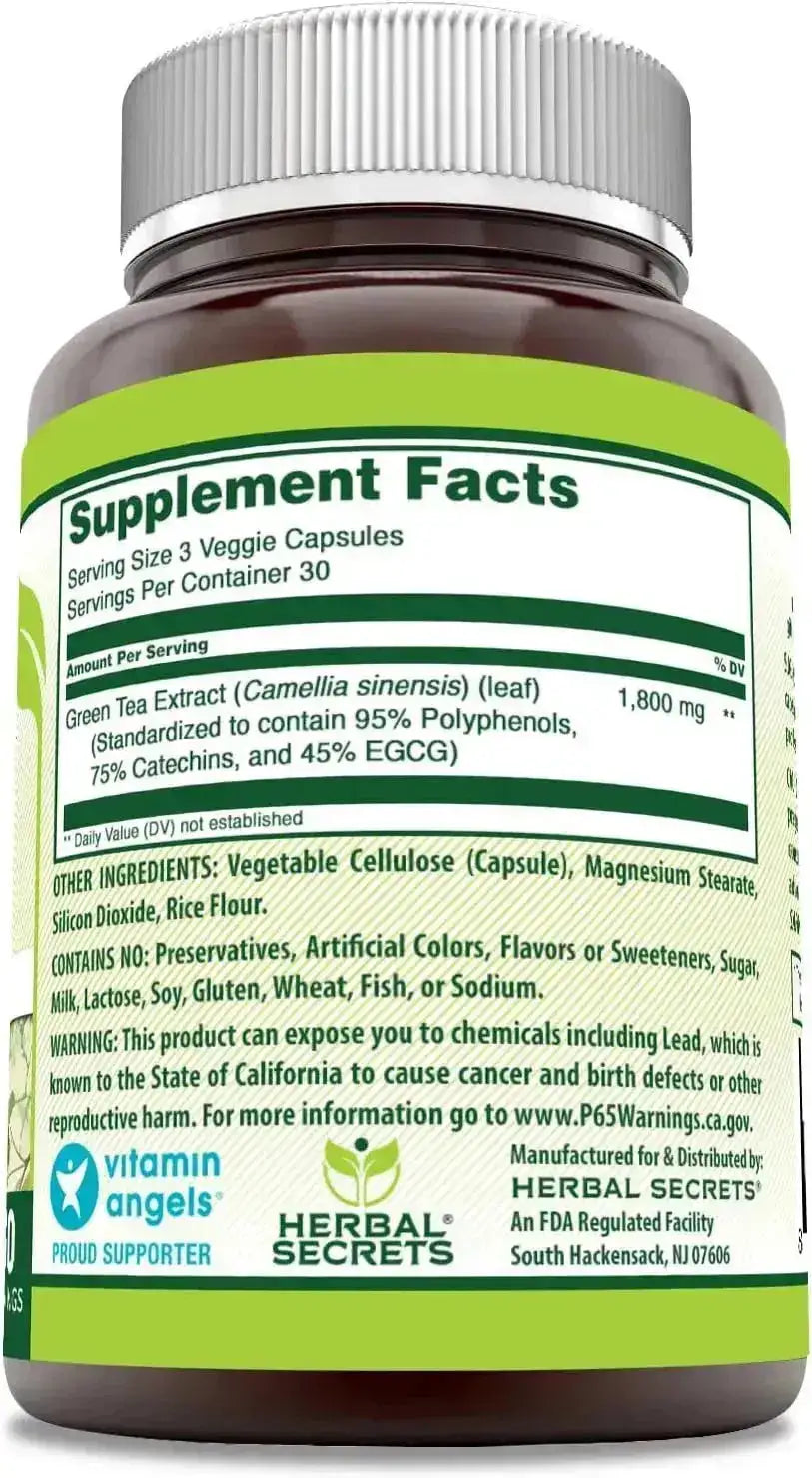 HERBAL SECRETS - Herbal Secrets EGCG Green Tea Extract 1800Mg. 90 Capsulas - The Red Vitamin MX - Suplementos Alimenticios - {{ shop.shopifyCountryName }}