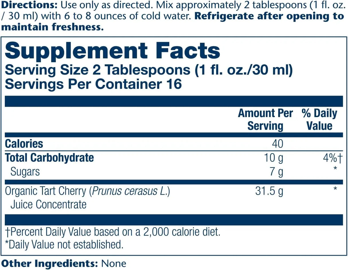 SOLARAY - Solaray Organic Tart Cherry 100% Juice Concentrate 473Ml. - The Red Vitamin MX - Suplementos Alimenticios - {{ shop.shopifyCountryName }}