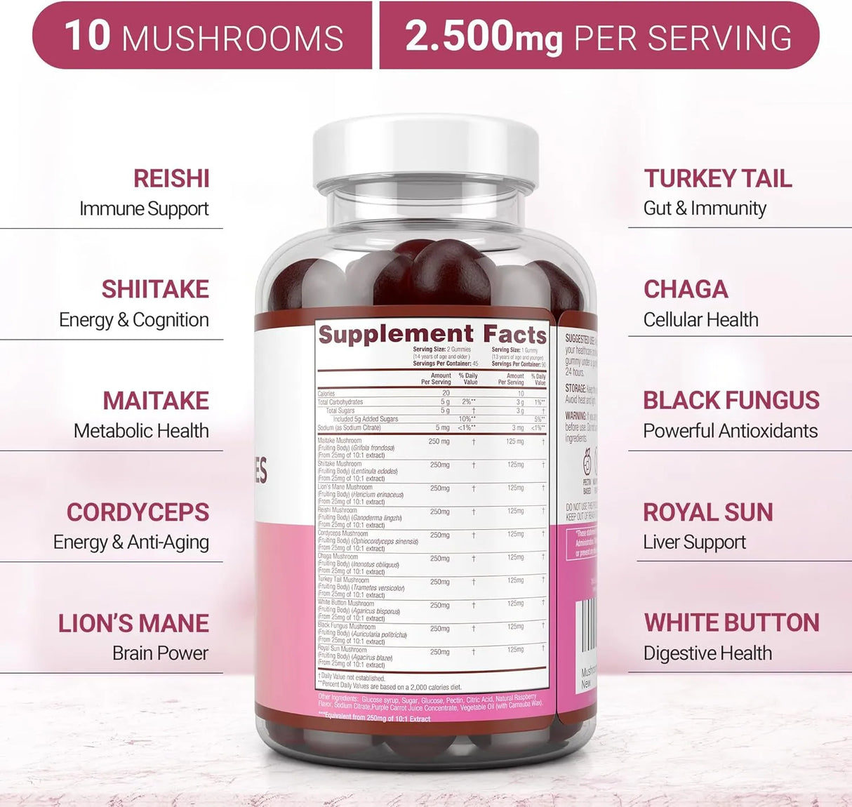 PURIFY LIFE - Purify Life Mushroom Complex Gummies 90 Gomitas - The Red Vitamin MX - Suplementos Alimenticios - {{ shop.shopifyCountryName }}