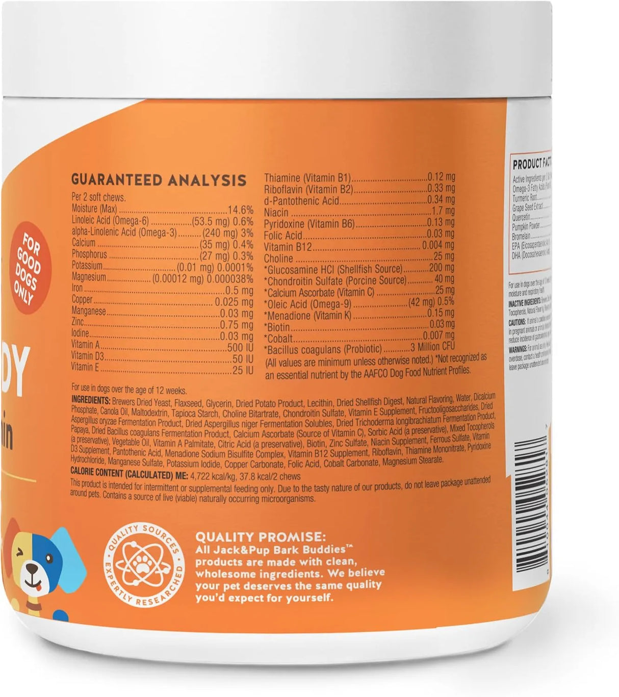 JACK&PUP - Jack&Pup Bark Buddies Multi-Buddy Dog Multivitamins 120 Masticables - The Red Vitamin MX - Multivitamínicos Para Perros - {{ shop.shopifyCountryName }}