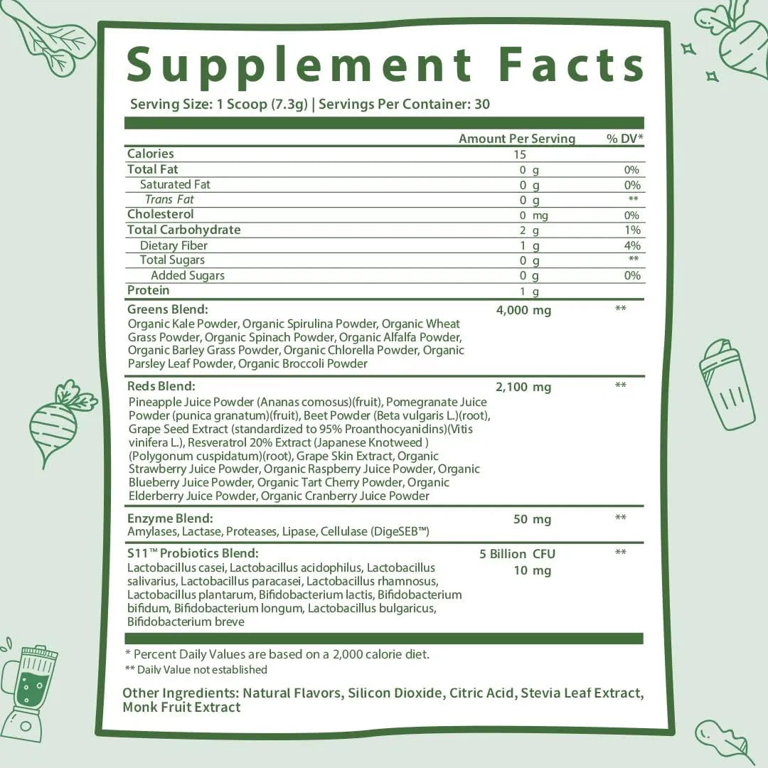 GOBIOTIX - GOBIOTIX Super Greens and Reds Powder Pom Raspberry 219Gr. - The Red Vitamin MX - Suplementos Alimenticios - {{ shop.shopifyCountryName }}