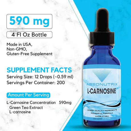 ABSONUTRIX - Absonutrix L-Carnosine 583Mg. 4 Fl.Oz. - The Red Vitamin MX - Suplementos Alimenticios - {{ shop.shopifyCountryName }}