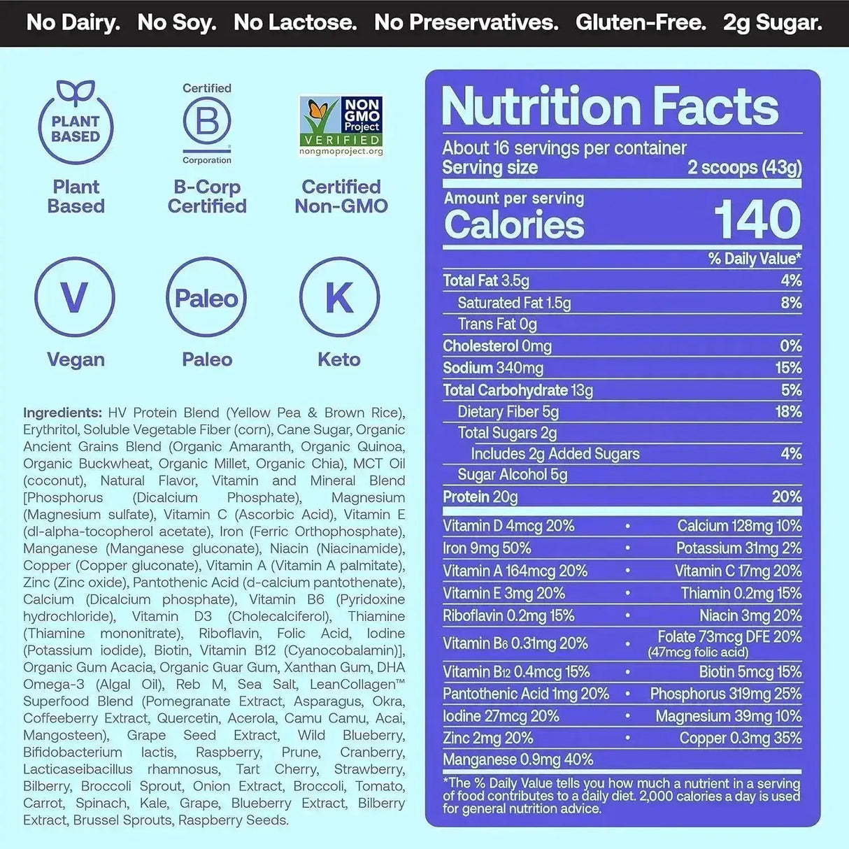 HAPPY VIKING - Happy Viking Vanilla Plant Protein Powder 680Gr. - The Red Vitamin MX - Suplementos Alimenticios - {{ shop.shopifyCountryName }}