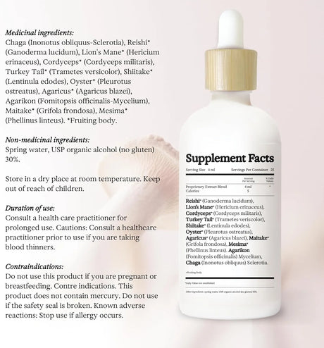 RAINBO - Rainbo 11:11 Multi Mushroom Tincture 3.4 Fl.Oz. - The Red Vitamin MX - Suplementos Alimenticios - {{ shop.shopifyCountryName }}