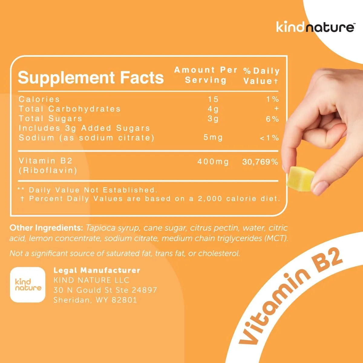 KIND NATURE - Kind Nature Vitamin B2 Gummies 400Mg. 60 Gomitas - The Red Vitamin MX - Suplementos Alimenticios - {{ shop.shopifyCountryName }}