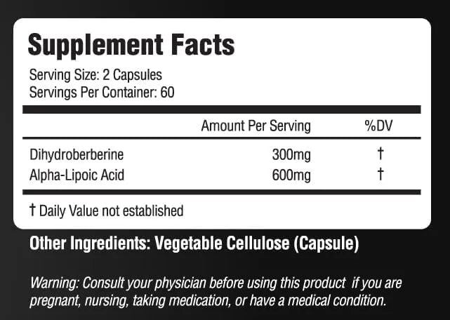 REFINED ROOT - Refined Root Dihydroberberine 300Mg. 120 Capsulas - The Red Vitamin MX - Suplementos Alimenticios - {{ shop.shopifyCountryName }}