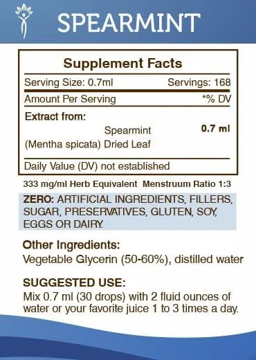 SECRETS OF THE TRIBE - Secrets of the Tribe Spearmint Alcohol-Free Liquid Extract 4 Fl.Oz. - The Red Vitamin MX - Suplementos Alimenticios - {{ shop.shopifyCountryName }}