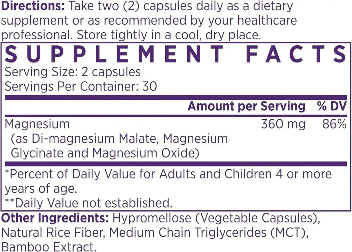 NAOMI - NAOMI Mighty Mg Magnesium Glycinate & Malate Complex 360Mg. 60 Capsulas - The Red Vitamin MX - Suplementos Alimenticios - {{ shop.shopifyCountryName }}