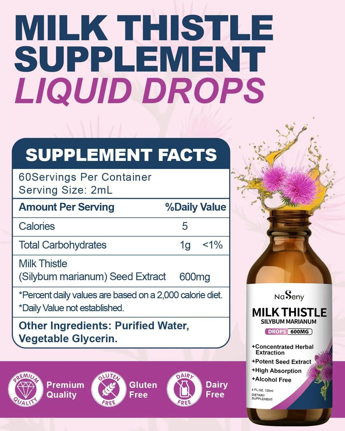 NASENY - NaSeny Milk Thistle Drops 4 Fl.Oz. - The Red Vitamin MX - Suplementos Alimenticios - {{ shop.shopifyCountryName }}