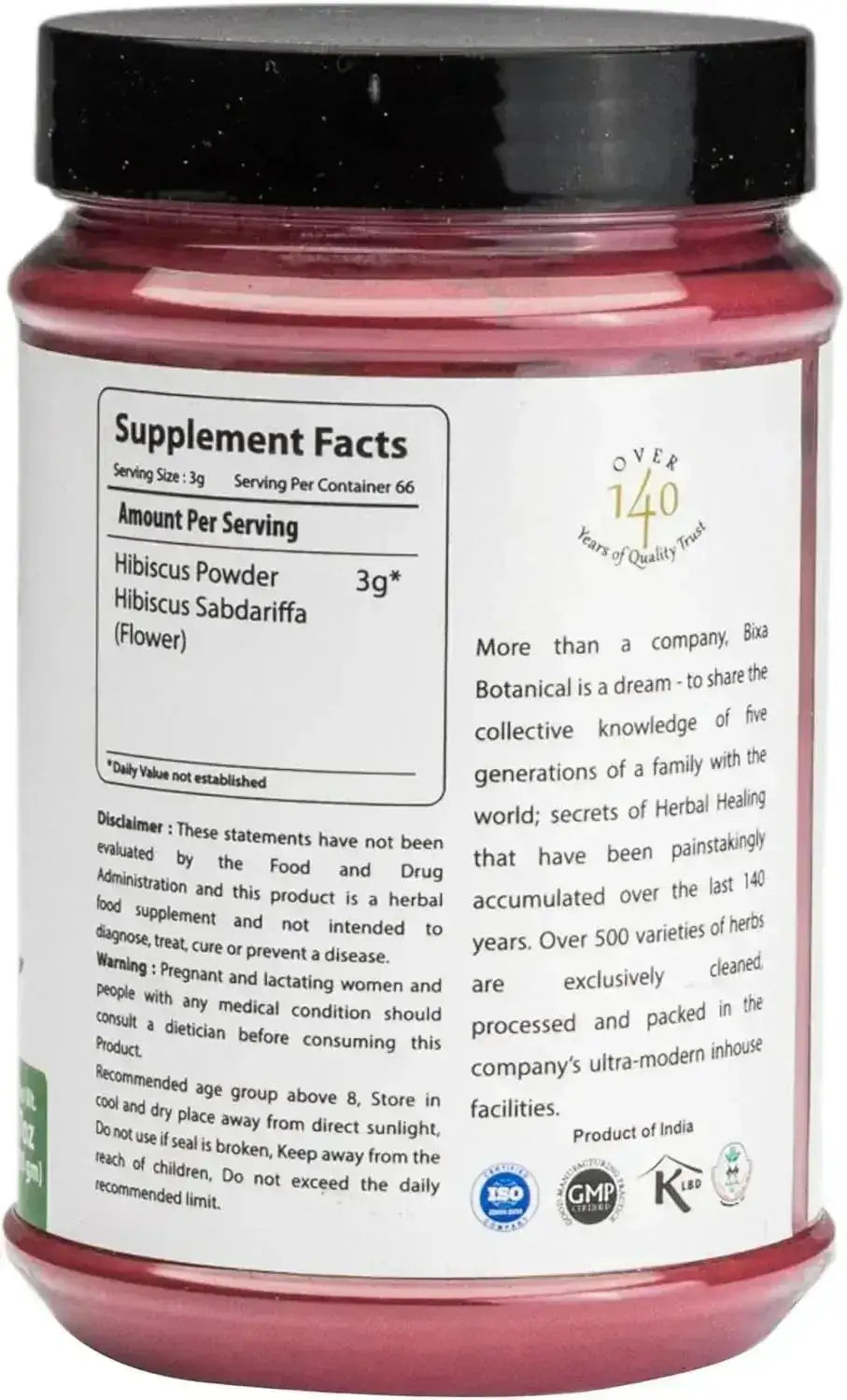 BIXA BOTANICAL - bixa BOTANICAL Hibiscus Powder 200Gr. - The Red Vitamin MX - Suplementos Alimenticios - {{ shop.shopifyCountryName }}