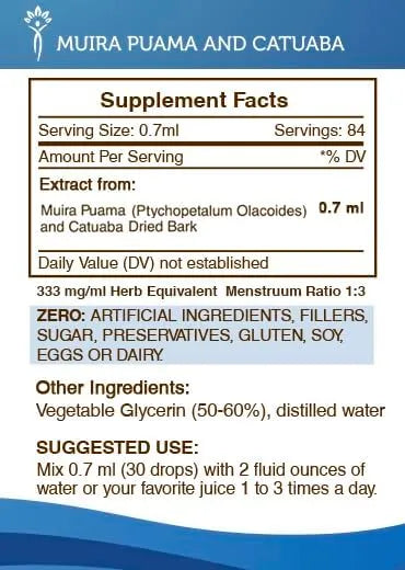 SECRETS OF THE TRIBE - Secrets of the Tribe Muira Puama and Catuaba Alcohol-Free Liquid Extract 2 Fl.Oz. - The Red Vitamin MX - Suplementos Alimenticios - {{ shop.shopifyCountryName }}