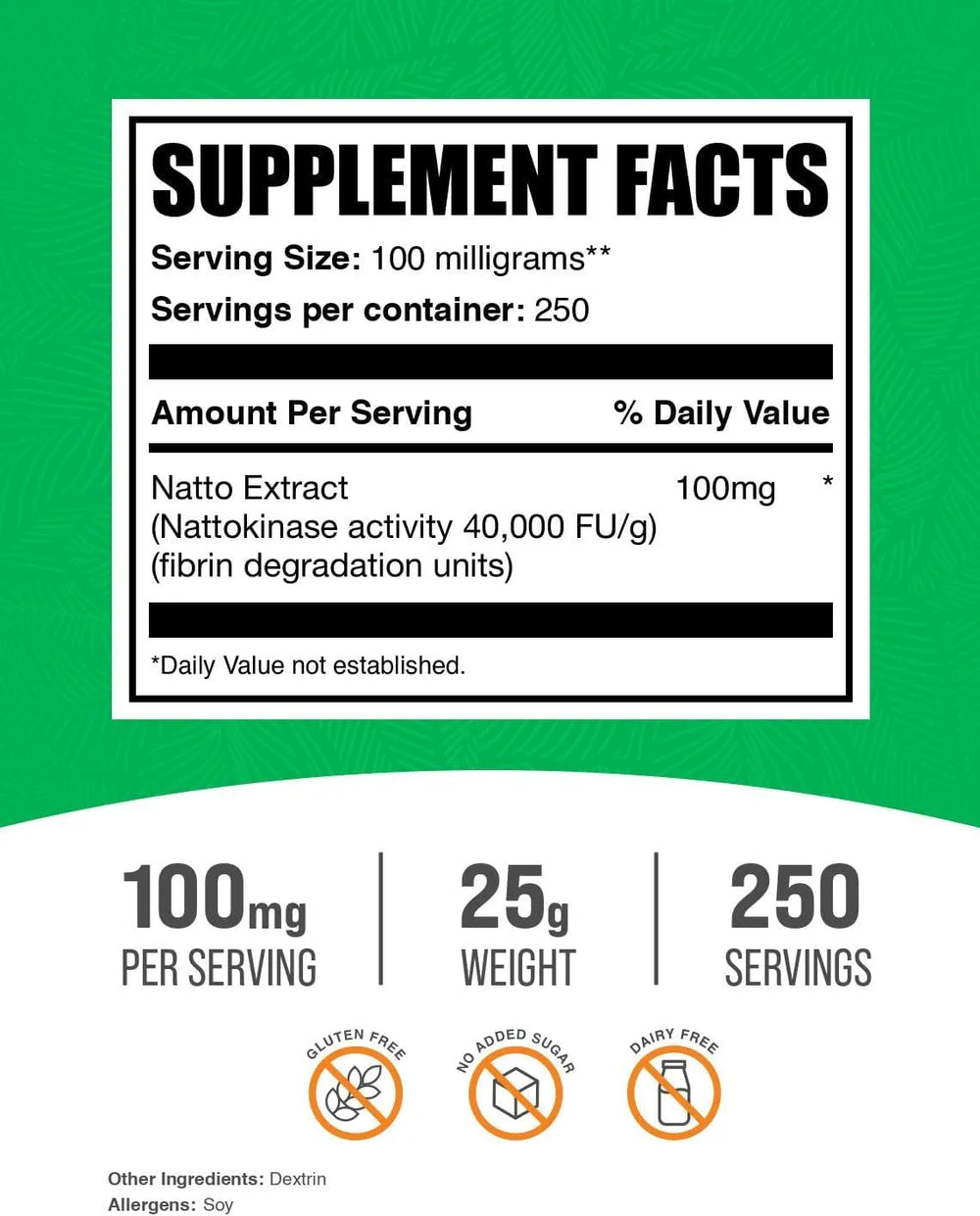 BULK SUPPLEMENTS - Bulk Supplements Nattokinase Powder 25Gr. - The Red Vitamin MX - Suplementos Alimenticios - {{ shop.shopifyCountryName }}