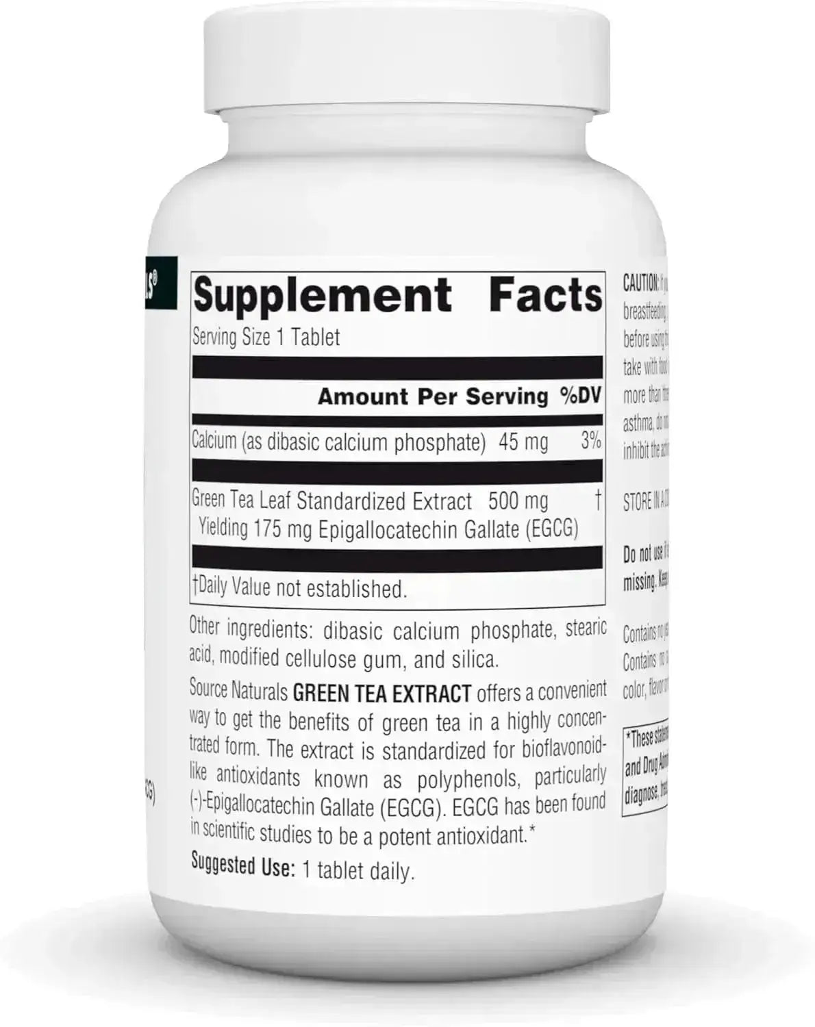 SOURCE NATURALS - Source Naturals Green Tea Extract 500Mg. 120 Tabletas - The Red Vitamin MX - Suplementos Alimenticios - {{ shop.shopifyCountryName }}