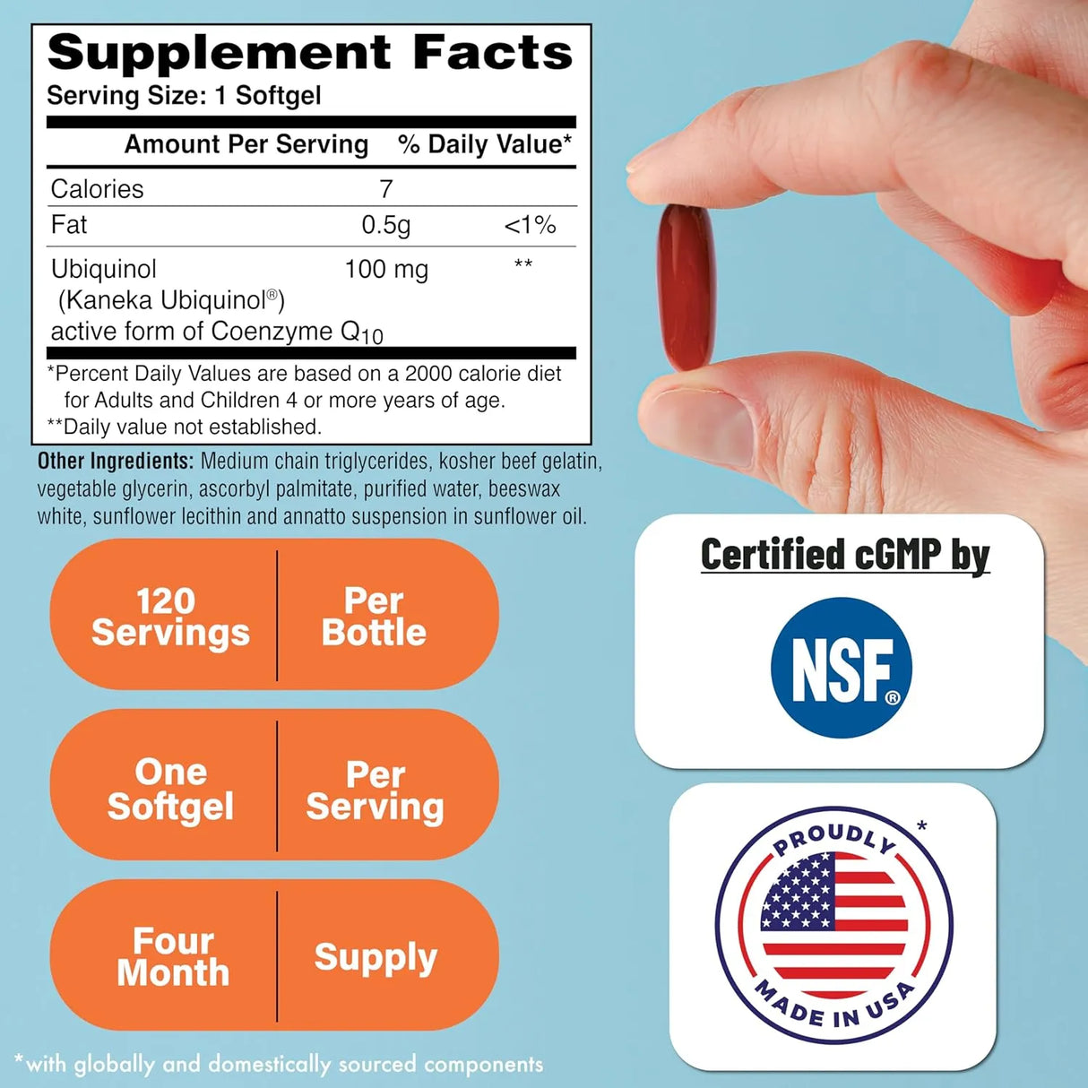 HEALTH THRU NUTRITION - Health Thru Nutrition Ubiquinol 100Mg. 120 Capsulas Blandas - The Red Vitamin MX - Suplementos Alimenticios - {{ shop.shopifyCountryName }}