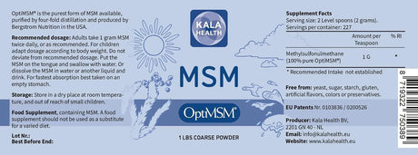 KALA HEALTH - Kala Health OptiMSM Powder 454Gr. - The Red Vitamin MX - Suplementos Alimenticios - {{ shop.shopifyCountryName }}
