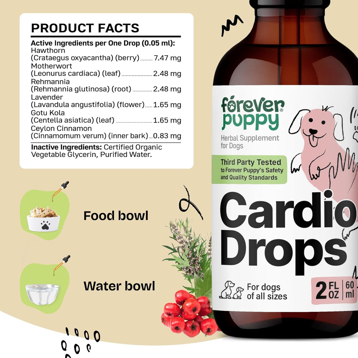 Forever Puppy Cardio Drops for Dogs 2 Fl.Oz.