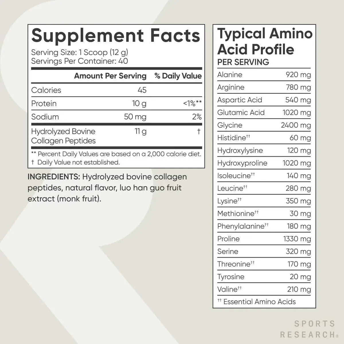 SPORTS RESEARCH - Sports Research Collagen Peptides Vanilla 40 Servicios 480Gr. - The Red Vitamin MX - Suplementos Alimenticios - {{ shop.shopifyCountryName }}