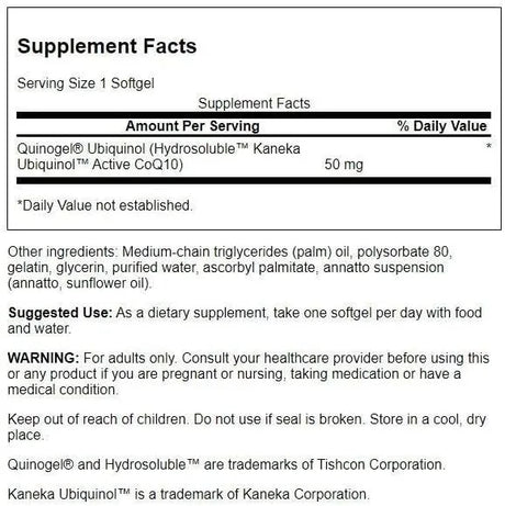 SWANSON - Swanson Quinogel 50Mg. 30 Capsulas Blandas - The Red Vitamin MX - Suplementos Alimenticios - {{ shop.shopifyCountryName }}