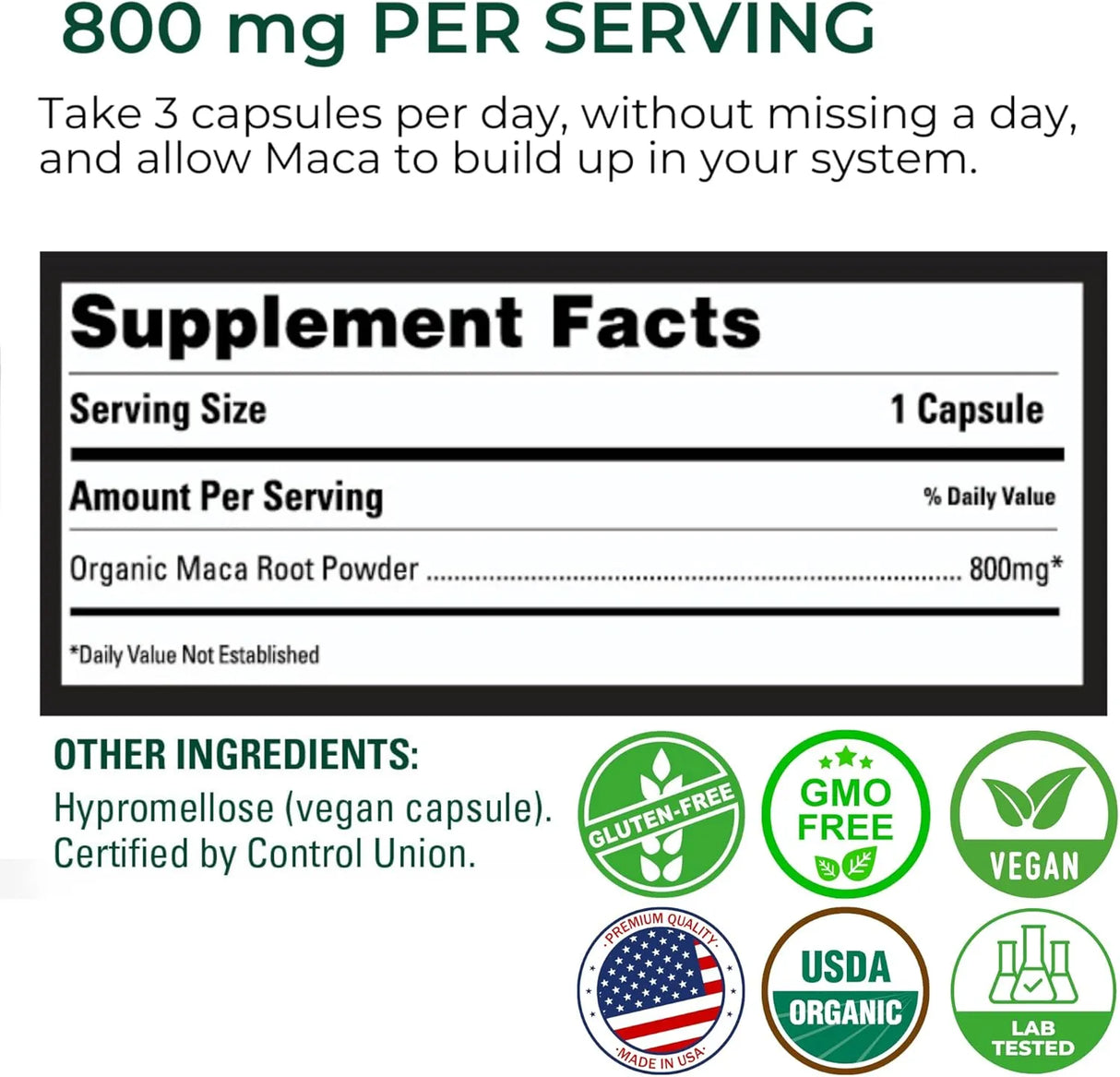 PERUVIAN NATURALS - Peruvian Naturals Organic Maca Root 800Mg. 150 Capsulas 2 Pack - The Red Vitamin MX - Suplementos Alimenticios - {{ shop.shopifyCountryName }}