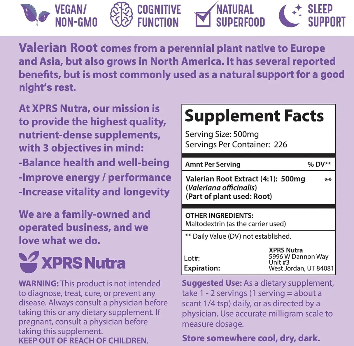 XPRS NUTRA - XPRS Nutra Valerian Root Extract Powder 113Gr. - The Red Vitamin MX - Suplementos Alimenticios - {{ shop.shopifyCountryName }}