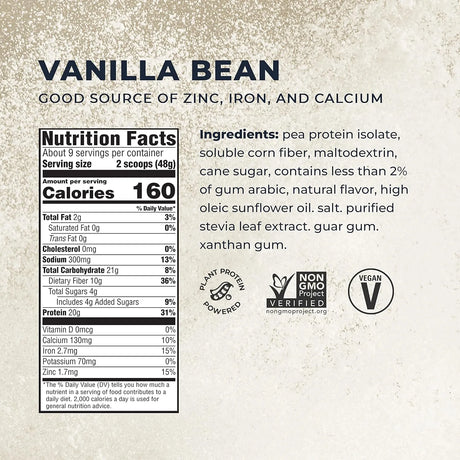 EVOLVE - Evolve Plant Based Protein Powder 20g Vanilla 454Gr. - The Red Vitamin MX - Suplementos Alimenticios - {{ shop.shopifyCountryName }}