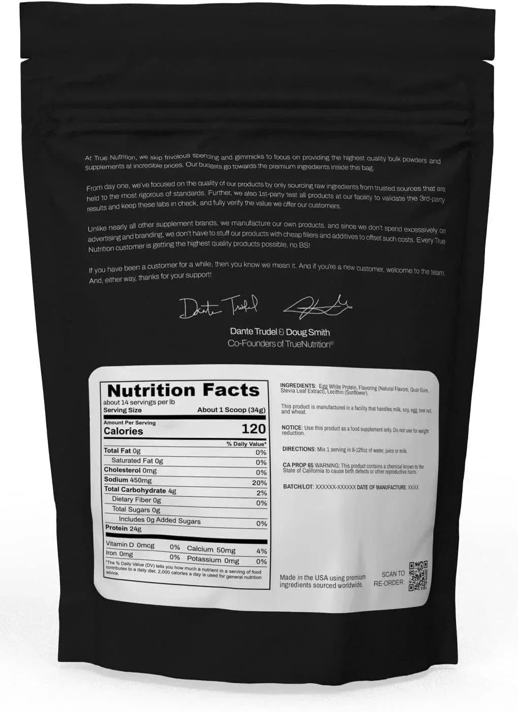 TRUE NUTRITION - True Nutrition French Vanilla Egg White Protein Powder 454Gr. - The Red Vitamin MX - Suplementos Alimenticios - {{ shop.shopifyCountryName }}
