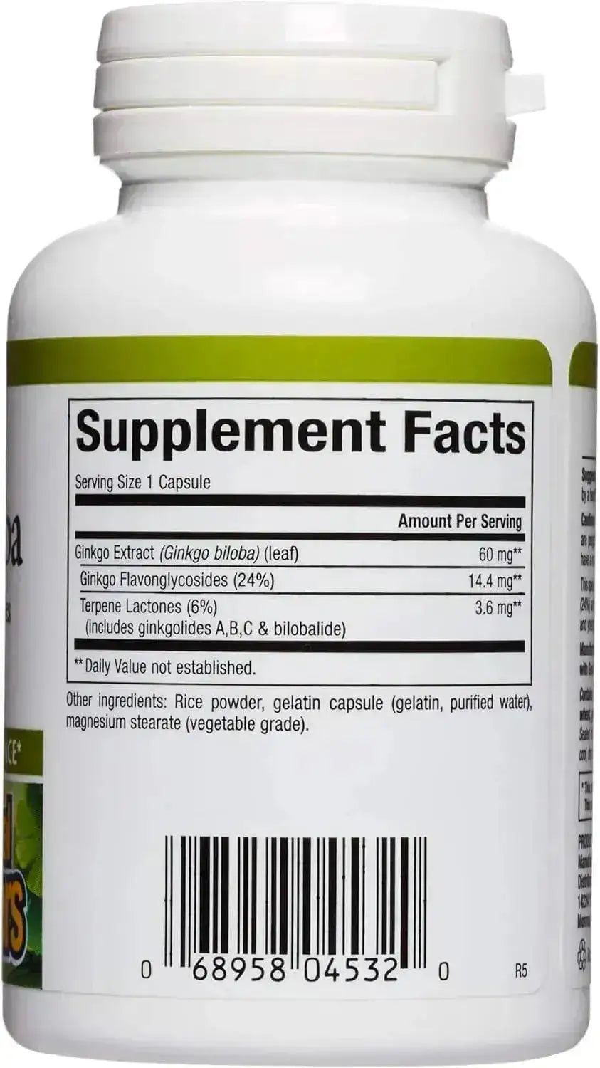 NATURAL FACTORS - HerbalFactors by Natural Factors Ginkgo Biloba 60 Capsulas - The Red Vitamin MX - Suplementos Alimenticios - {{ shop.shopifyCountryName }}