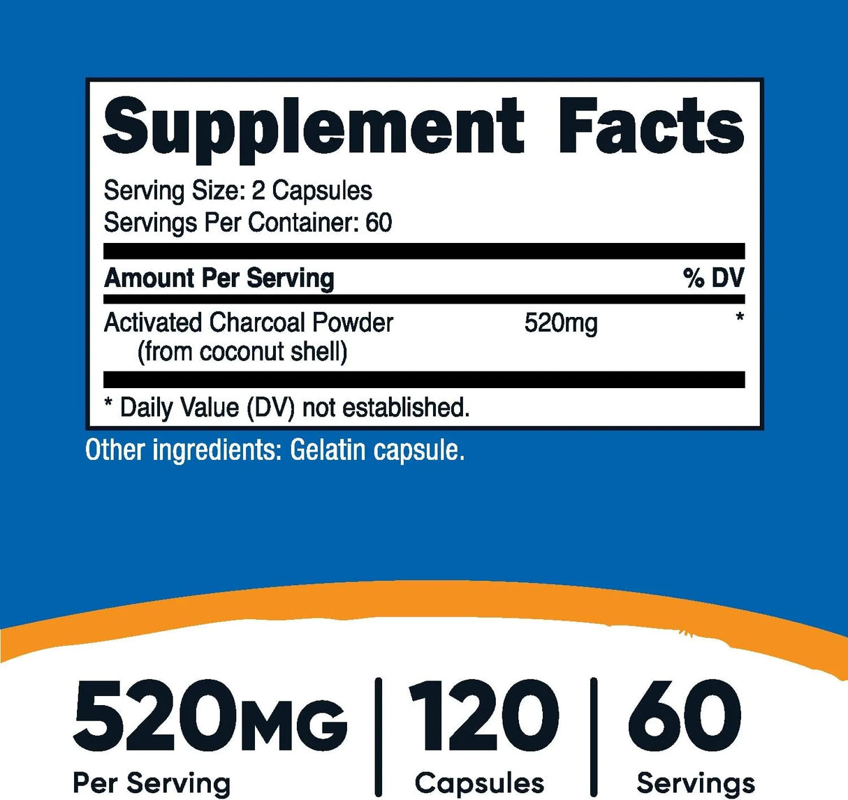 NUTRICOST - Nutricost Activated Charcoal 520Mg. 120 Capsulas - The Red Vitamin MX - Suplementos Alimenticios - {{ shop.shopifyCountryName }}