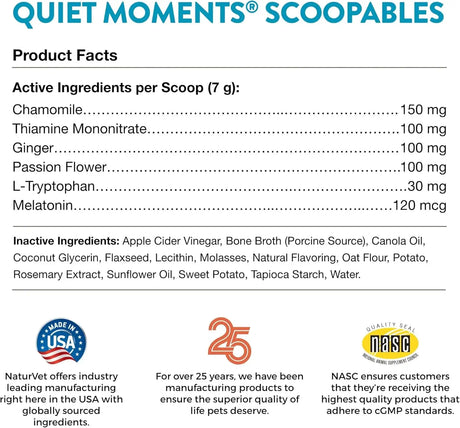 NATURVET - NaturVet Scoopables Quiet Moments Dog Calming Aid for Dogs 315Gr. - The Red Vitamin MX - Relajantes Para Perros - {{ shop.shopifyCountryName }}
