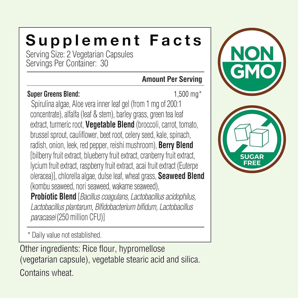 COUNTRY FARMS - COUNTRY FARMS Super Greens 60 Capsulas - The Red Vitamin MX - Suplementos Alimenticios - {{ shop.shopifyCountryName }}