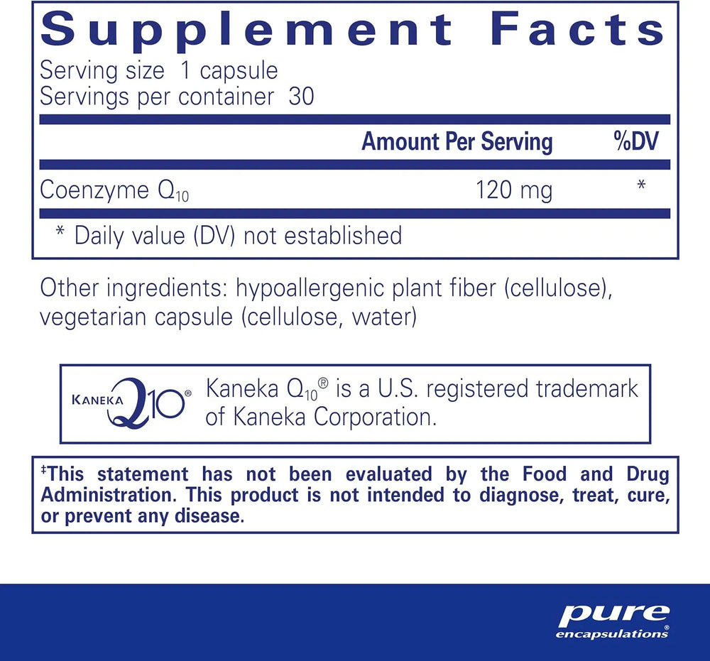 PURE ENCAPSULATIONS - Pure Encapsulations CoQ10 120Mg. 30 Capsulas - The Red Vitamin MX - Suplementos Alimenticios - {{ shop.shopifyCountryName }}
