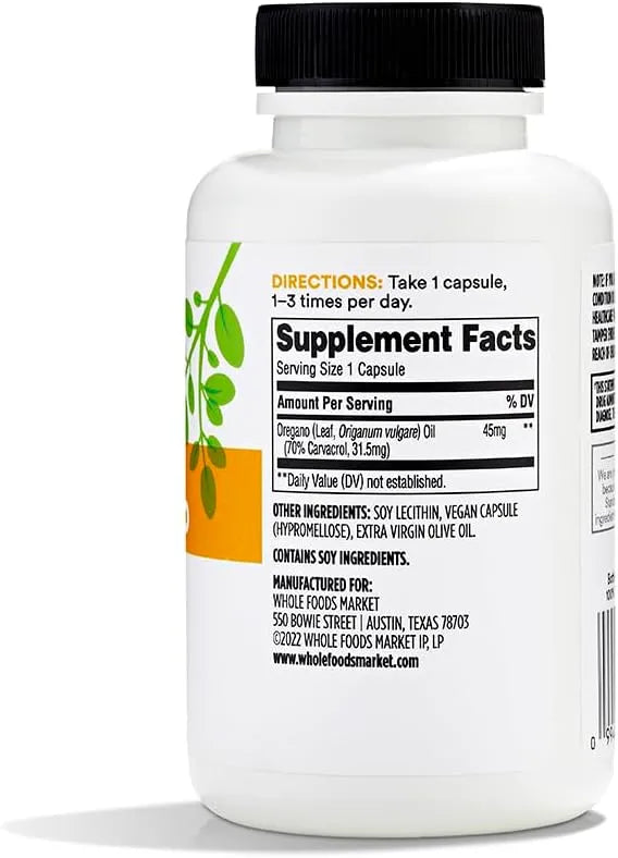 365 - 365 by Whole Foods Market Oil of Oregano 120 Capsulas - The Red Vitamin MX - Suplementos Alimenticios - {{ shop.shopifyCountryName }}