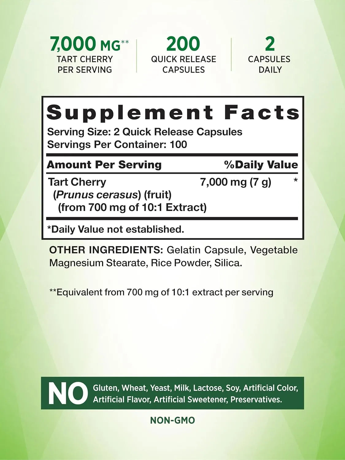 NATURE'S TRUTH - Nature's Truth Tart Cherry Extract 7000Mg. 200 Capsulas - The Red Vitamin MX - Suplementos Alimenticios - {{ shop.shopifyCountryName }}