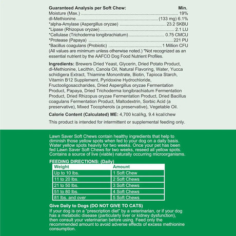 CHEW + HEAL - Chew + Heal Labs Dog Urine Neutralizer for Lawn 120 Masticables 2 Pack - The Red Vitamin MX - Salud De Tracto Urinario Para Perros - {{ shop.shopifyCountryName }}