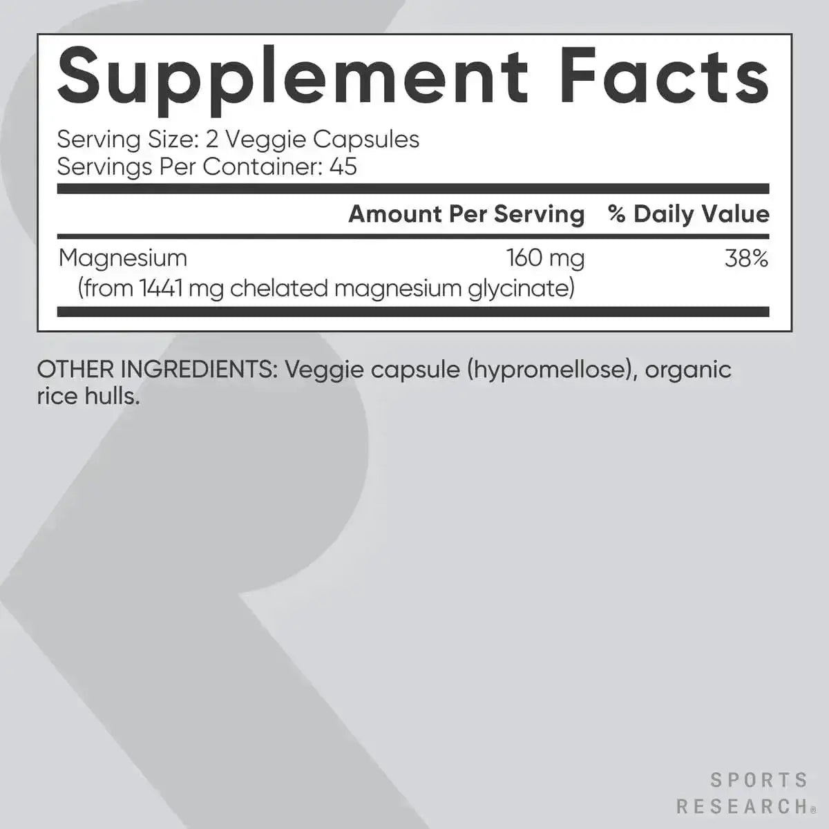 SPORTS RESEARCH - Sports Research Magnesium Glycinate 90 Capsulas - The Red Vitamin MX - Suplementos Alimenticios - {{ shop.shopifyCountryName }}