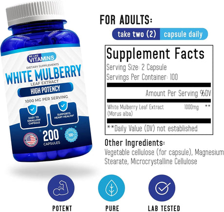 WE LIKE VITAMINS - We Like Vitamins White Mulberry 1000Mg. 200 Capsulas - The Red Vitamin MX - Suplementos Alimenticios - {{ shop.shopifyCountryName }}
