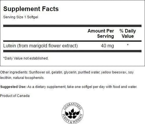 SWANSON - Swanson Lutein 40Mg. 60 Capsulas Blandas 2 Pack - The Red Vitamin MX - Suplementos Alimenticios - {{ shop.shopifyCountryName }}
