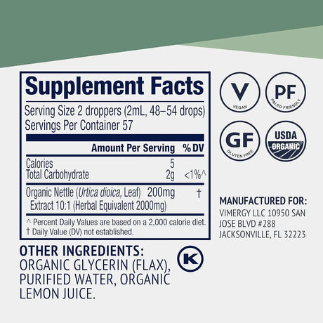 VIMERGY - Vimergy Nettle 115Ml. - The Red Vitamin MX - Suplementos Alimenticios - {{ shop.shopifyCountryName }}