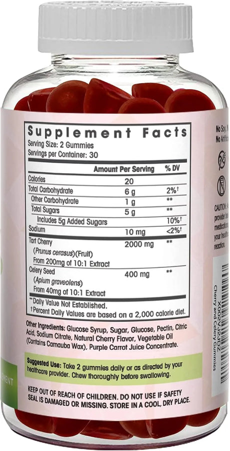 FLAMINGO SUPPLEMENTS - Flamingo Supplements Tart Cherry Gummies 2000Mg. 60 Gomitas - The Red Vitamin MX - Suplementos Alimenticios - {{ shop.shopifyCountryName }}