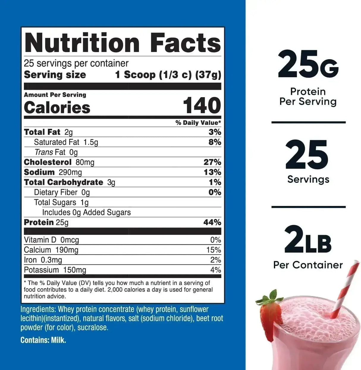 NUTRICOST - Nutricost Whey Protein Concentrate Strawberry Milkshake 25 Servicios 907Gr. - The Red Vitamin MX - Suplementos Alimenticios - {{ shop.shopifyCountryName }}