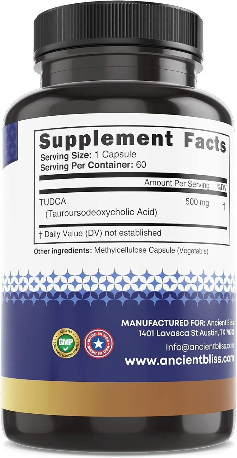 ANCIENT BLISS - Ancient Bliss Tudca 500Mg.60 Capsulas - The Red Vitamin MX - Suplementos Alimenticios - {{ shop.shopifyCountryName }}