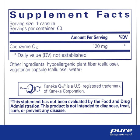 PURE ENCAPSULATIONS - Pure Encapsulations CoQ10 120Mg. 60 Capsulas - The Red Vitamin MX - Suplementos Alimenticios - {{ shop.shopifyCountryName }}