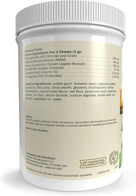 PET NATURALS - Pet Naturals Hip and Joint Supplement with Glucosamine 160 Masticables - The Red Vitamin MX - Cuidado De Cadera Y Articulaciones Para Perros - {{ shop.shopifyCountryName }}
