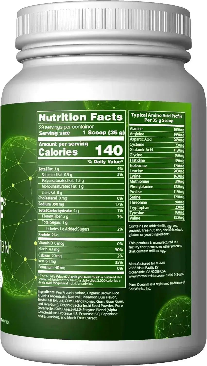 MRM - MRM Nutrition Veggie Elite Performance Protein 30 Servicios Cinnamon Bun 1,020Gr. - The Red Vitamin MX - Suplementos Alimenticios - {{ shop.shopifyCountryName }}