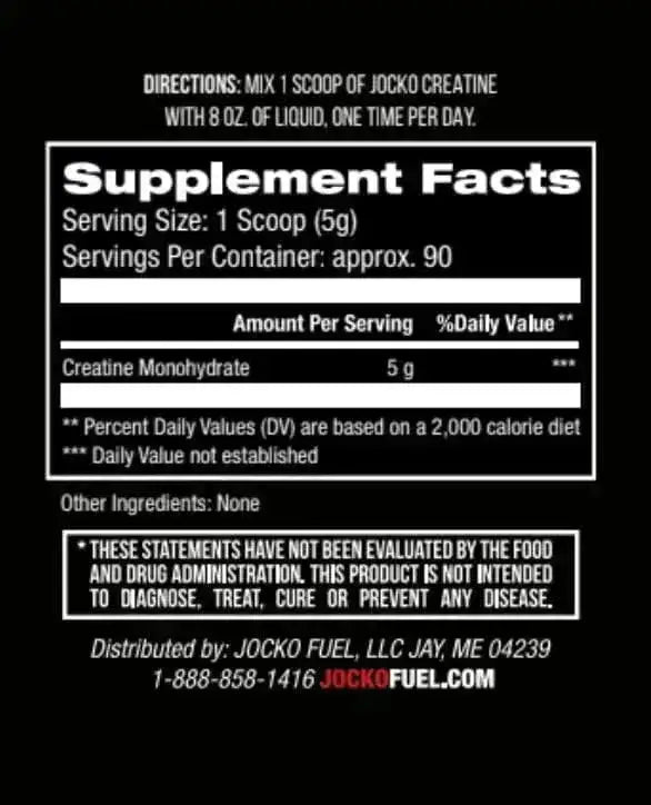 JOCKO FUEL - Jocko Fuel Creatine Monohydrate Powder 90 Servicios Unflavored 454Gr. - The Red Vitamin MX - Suplementos Alimenticios - {{ shop.shopifyCountryName }}